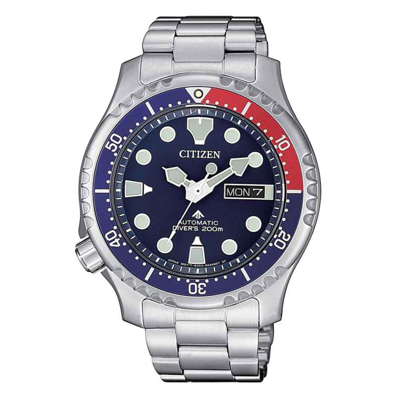 CITIZEN - OROLOGIO DIVER'S AUTOMATIC 200 MT BLU