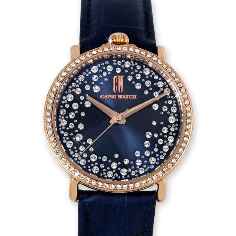 CAPRI WATCH - OROLOGIO RETRO' STORM BLUE ROSE GOLD 5366