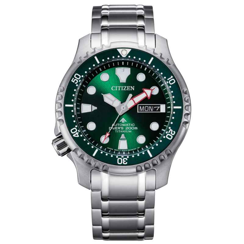 CITIZEN - OROLOGIO DIVER'S AUTOMATC 200 M SUPER TITANIO VERDE