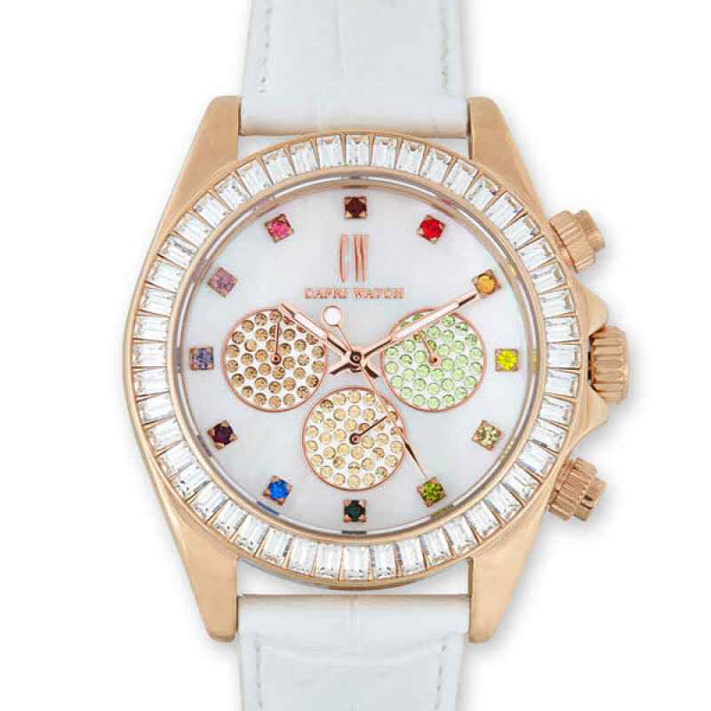  CAPRI WATCH Casual Watch, Clear : Clothing, Shoes & Jewelry