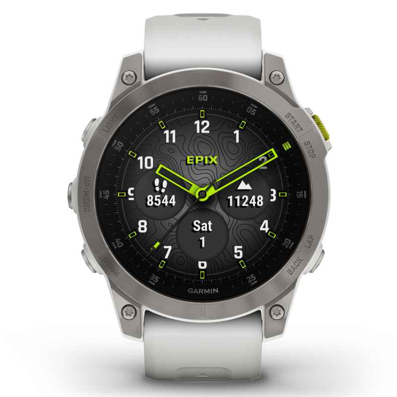 GARMIN - OROLOGIO EPIX 2- SAPPHIRE WHITE TITANIUM 010-02582-21