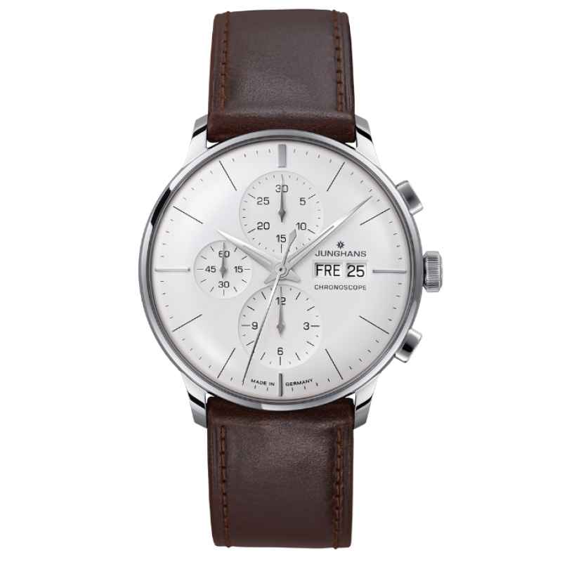 JUNGHANS - OROLOGIO MEISTER CHRONOSCOPE DATE ENGLISH 027/4120.03